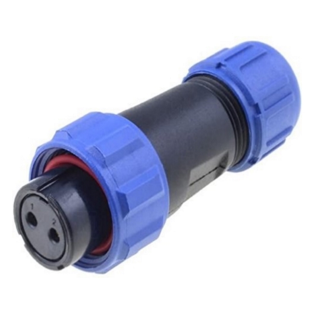 SP1310/S2I Розетка 2 контакти на провід, IP68, 200В, 5А, пайка, WEIPU SP1310/S2I Розетка 2 контакти на провід, IP68, 200В, 5А, пайка, WEIPU